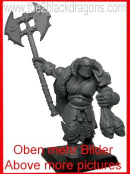Chaos Warrior / barbarian champion by Beowahr