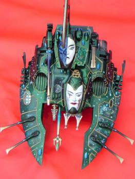 Eldar Falcon W.I.P. - Eldar Falcon with Celestial Scheme by Tinman397