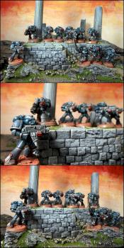 Crimson fist space marine tactical squad by Warmonger Creation