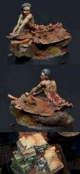 2 Zombies and Survivor Girl by jarhead