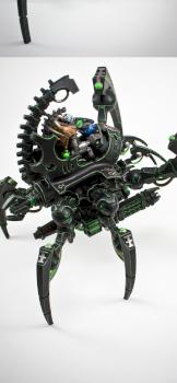 Necron Triarch Stalker by kronkle