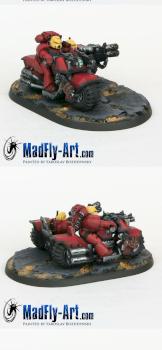 Blood Angels Attack Bike Squadron 1 by MadFlyArtStudio