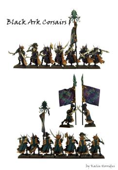 Dark Elf Black Ark Corsairs by Kalin