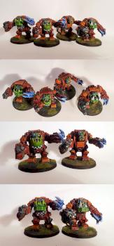 Green Skullz Mega Nobz by Piotrkov