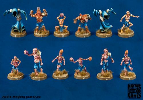 Blood Bowl Necromantic Team by MaybugM