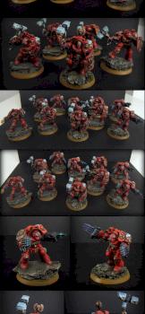 Blood Angels Terminators (senmm hammers) by CustodianValdor