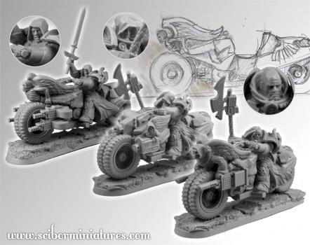 SF Angel Knights Motorcycles set by Scibor