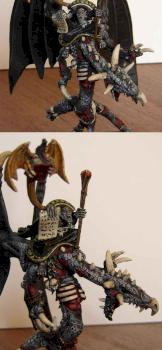 Vampire on dragon by elistot