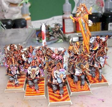 My Undevided Chaosknights of the Order of Fire by Gorthaur26