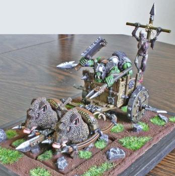 Orc boar chariot by ortvar