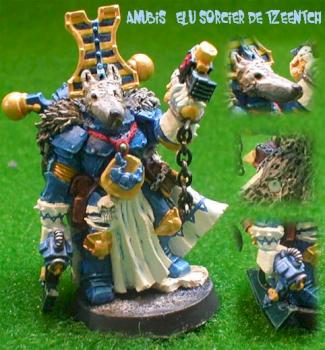 Anubis, sorcier élu de Tzeentch by Wisegolem