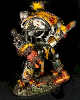 Imperial Knight - Grimdark Yellow Armour by RhinoAndNavelStudio