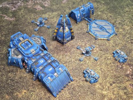 Space Marines Ultramarines Outpost by Dron511