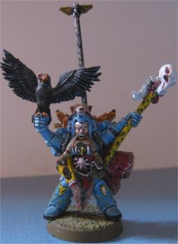Space Wol Rune Priest with Psyber Raven by supermillo
