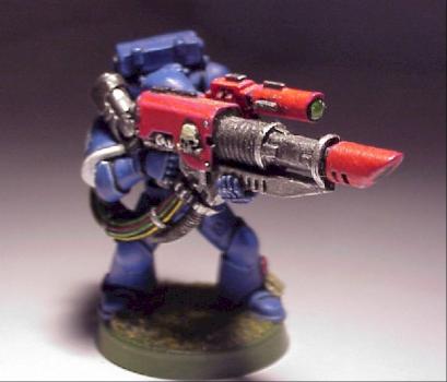 Ultramarines Lascannon Devastator by SolidSnake