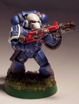 Ultramarines Melta Gunner by SolidSnake