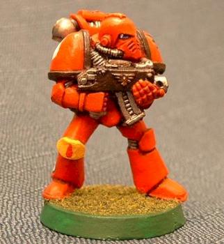 Mk IV Blood Angels Space Marine by psiekier