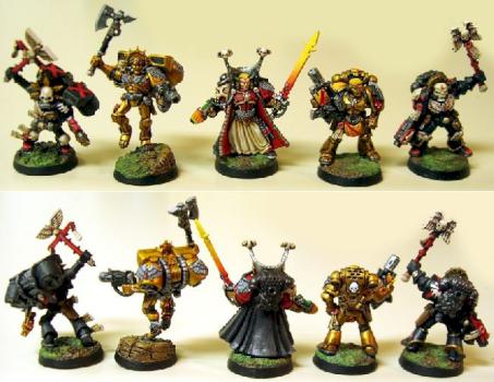 Blood Angels HQ Squad - by Phil Myers by senseipcm