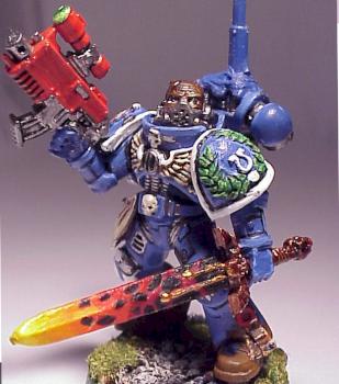 Ultramarines Veteran Sergeant by SolidSnake