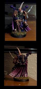 Fallen Slaanesh Space Marine of Ultramarine decent by Methiston