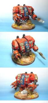 Blood Angels Librarian Dreadnought by jdteixeira