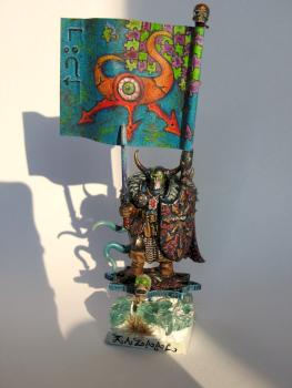 Warrior of Tzeentch army standard by Parasite