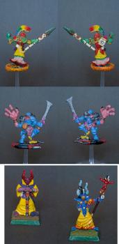 Tzeentch Champions (2 on disc and 2 on foot) by David Kolacinski