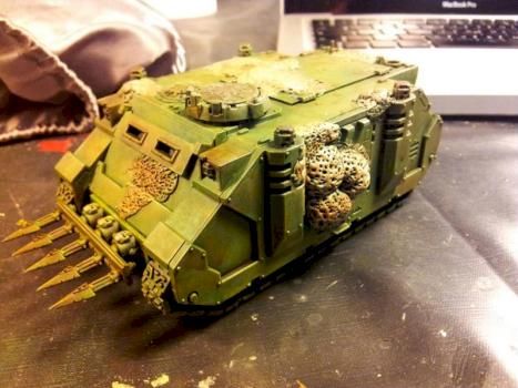 Chaos Space Marines Nurgle Rhino by boember