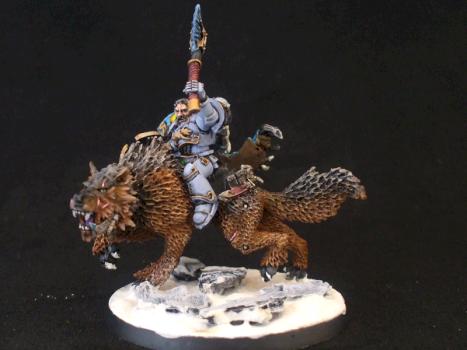 Wolf Lord on Thunderwolf by bilorca