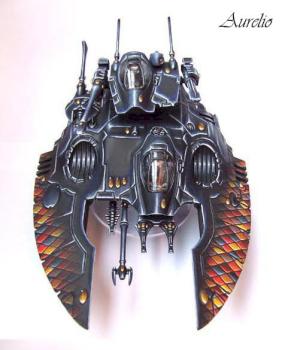 eldar harlequin falcon grav tank by aurelio