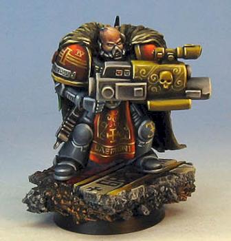 Warhammer 40k Grey Knight with psycannon by Wappellious