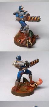 Human with chainsaw (30mm) by fanath