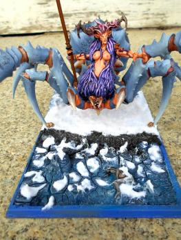 Lolth Slaanesh Keeper of Secrets Conversion Drider Queen Preivew 001 by saugnine