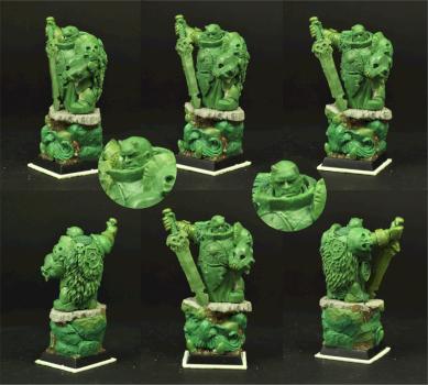 Dwarf original green stuff sculpture by Scibor