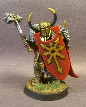 chaos warrior with sheild 1 by mikecarrero