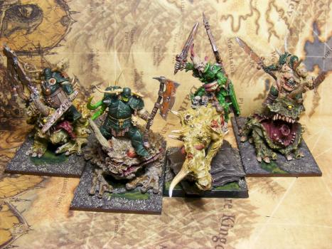 Blight Kings Nurgle toad riders / Skullcrushers by TheHoodedMan