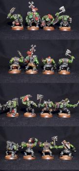 Ork Boyz with Choppas (and sluggas) by MadWolf