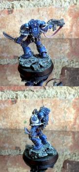 #2 Space Marines Ultramarine Tyranic Wars Veteran by GobBoss