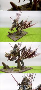 VAMPIRE LORD ON ZOMBIE DRAGON by deathhelm