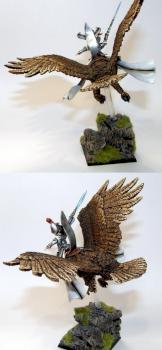 High elf Prince on Great Eagle by hoten