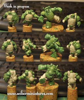 Dwarves Football team work in progress by Scibor