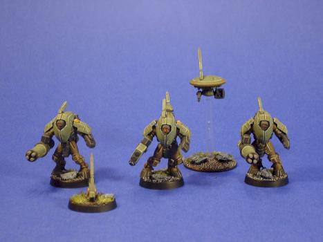 Warhammer 40k Tau XV25 Stealth Team Painted by rwd6378
