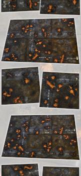 MODULAR 72x48 CITY LAVA GAMEBOARD w40k scenery terrain by studiolevel