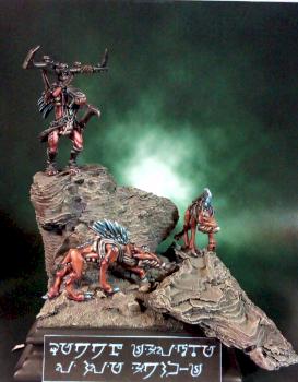 Kroot shaper and warhounds by raivan