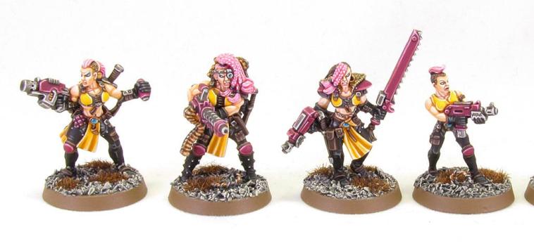 Necromunda Escher Gang (Part 1 - Heavy, Gangers, Juve) by richardvan