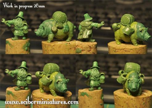 Dwarf Football Medic work in progress by Scibor