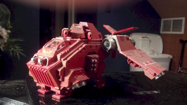 Blood Angels Stormraven Right side by wrathw1zard