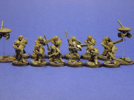 Warhammer 40k Tau Fire Warrior Team Painted by rwd6378
