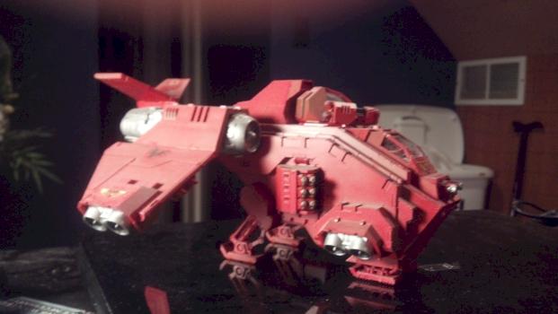 Blood Angels Stormraven left side by wrathw1zard