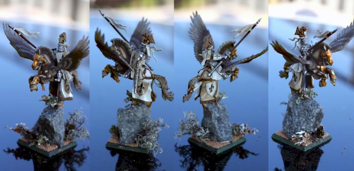 Bretonnian Pegasus Knight by mrsw0nka